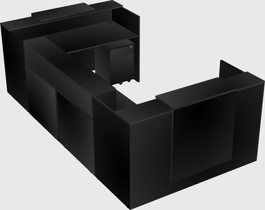 Reception desk u-shape