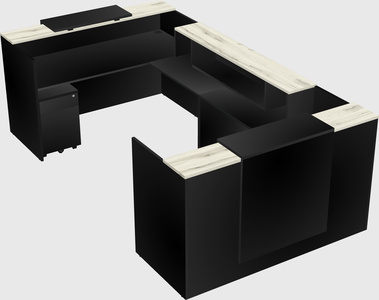 Reception desk u-shape