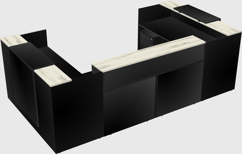 Reception desk u-shape
