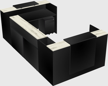 Reception desk u-shape