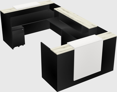 Reception desk u-shape