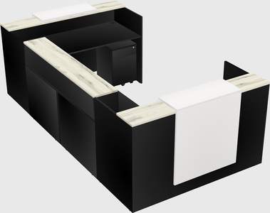 Reception desk u-shape