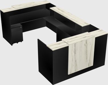 Reception desk u-shape