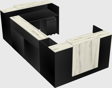 Reception desk u-shape