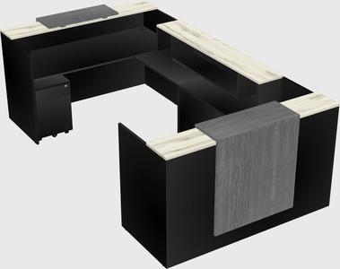 Reception desk u-shape
