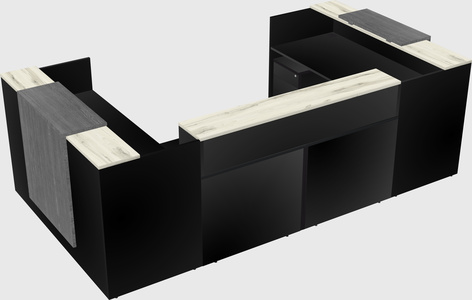 Reception desk u-shape