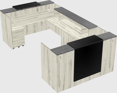 Reception desk u-shape