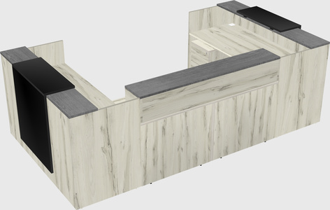 Reception desk u-shape