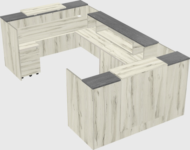 Reception desk u-shape