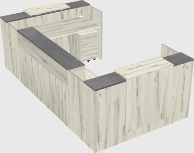 Reception desk u-shape