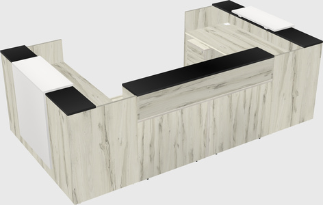 Reception desk u-shape