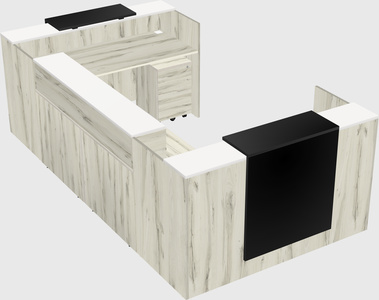 Reception desk u-shape