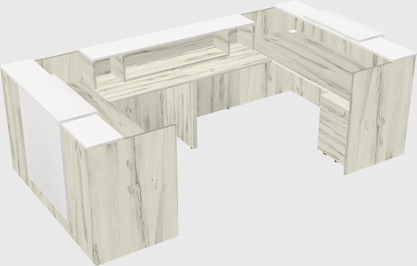 Reception desk u-shape