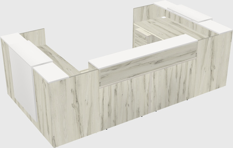Reception desk u-shape