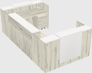 Reception desk u-shape