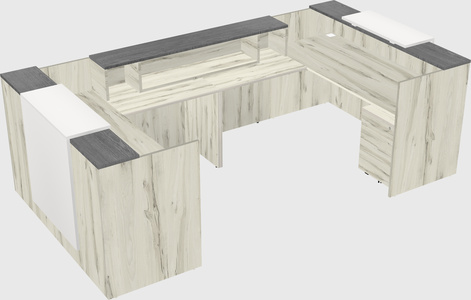 Reception desk u-shape