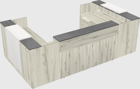 Reception desk u-shape