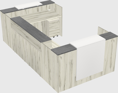 Reception desk u-shape