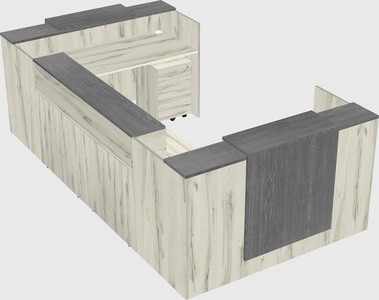 Reception desk u-shape