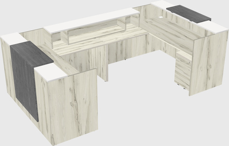 Reception desk u-shape