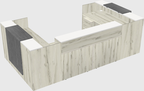Reception desk u-shape
