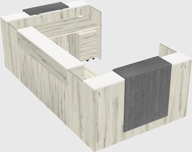 Reception desk u-shape