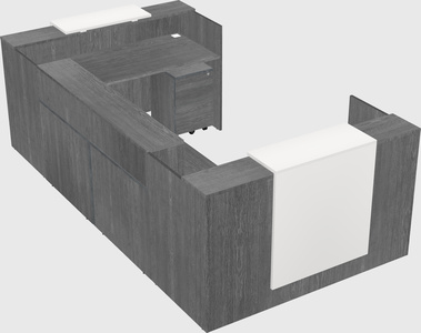 Reception desk u-shape