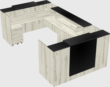 Reception desk u-shape