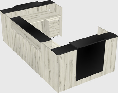 Reception desk u-shape