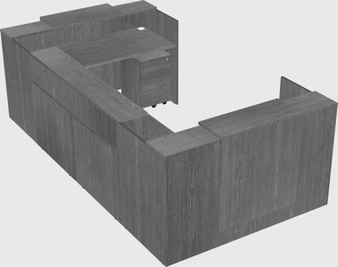 Reception desk u-shape
