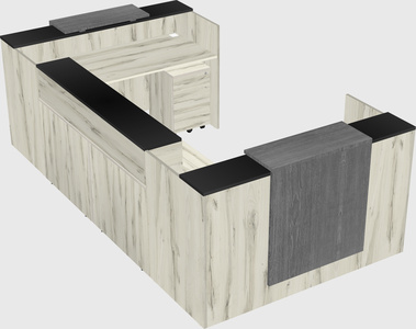 Reception desk u-shape