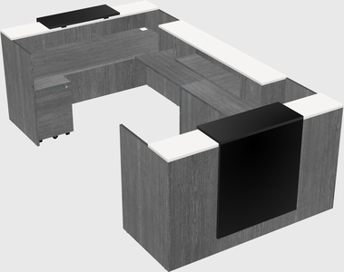 Reception desk u-shape