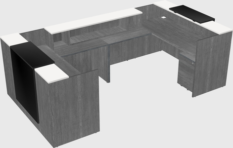 Reception desk u-shape