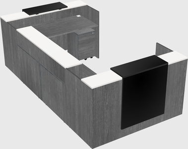 Reception desk u-shape