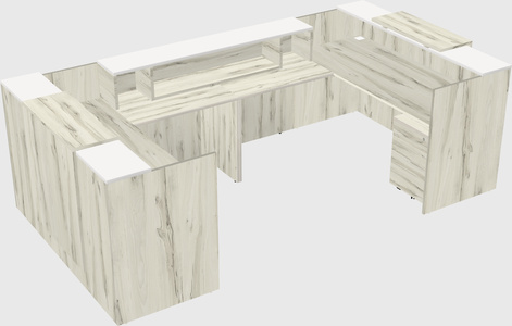 Reception desk u-shape