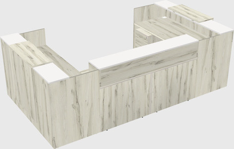Reception desk u-shape