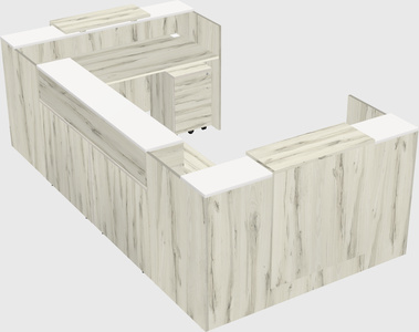 Reception desk u-shape