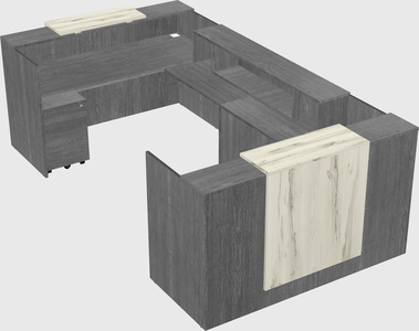 Reception desk u-shape