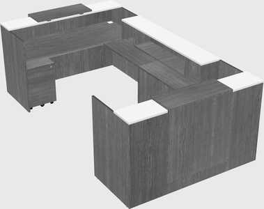 Reception desk u-shape