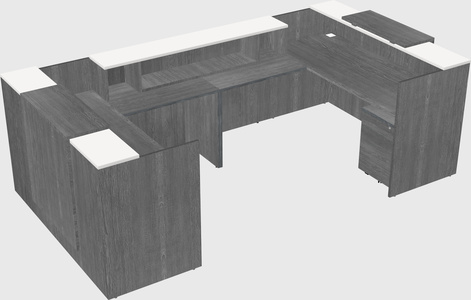 Reception desk u-shape
