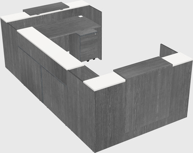 Reception desk u-shape