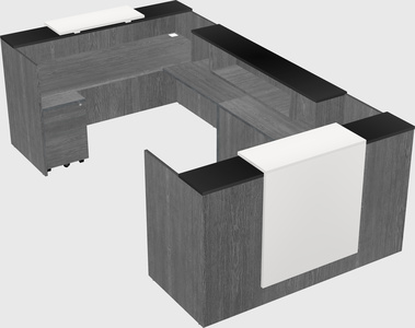 Reception desk u-shape