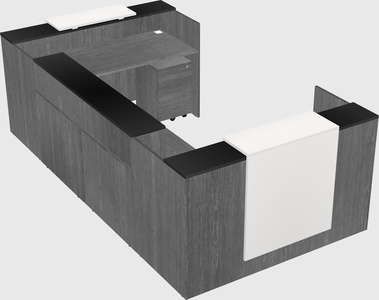Reception desk u-shape