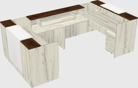 Reception desk u-shape