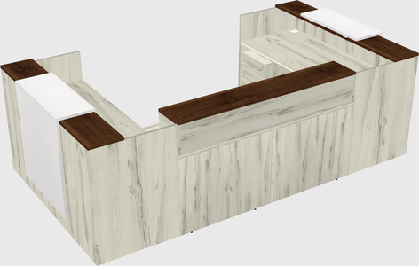 Reception desk u-shape