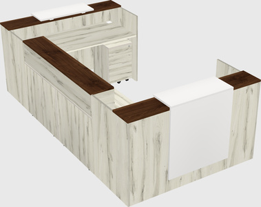 Reception desk u-shape