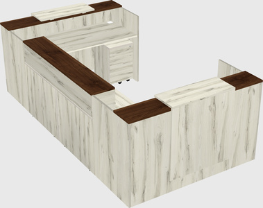 Reception desk u-shape