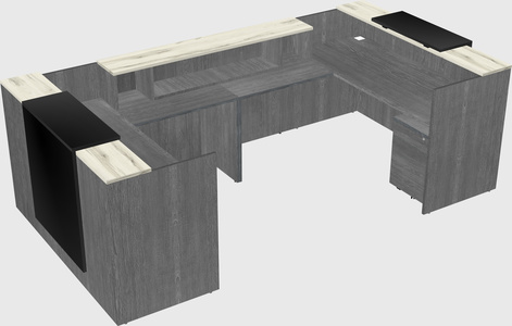 Reception desk u-shape