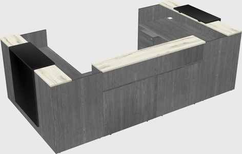 Reception desk u-shape