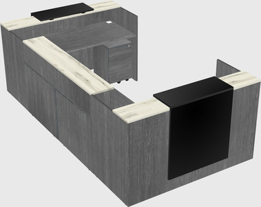 Reception desk u-shape